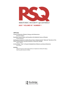 That Peace May Unite All: Constitutive Rhetorics and the Rhetorical Construction of the Peaceful Citizen by Stephen Dadugblor